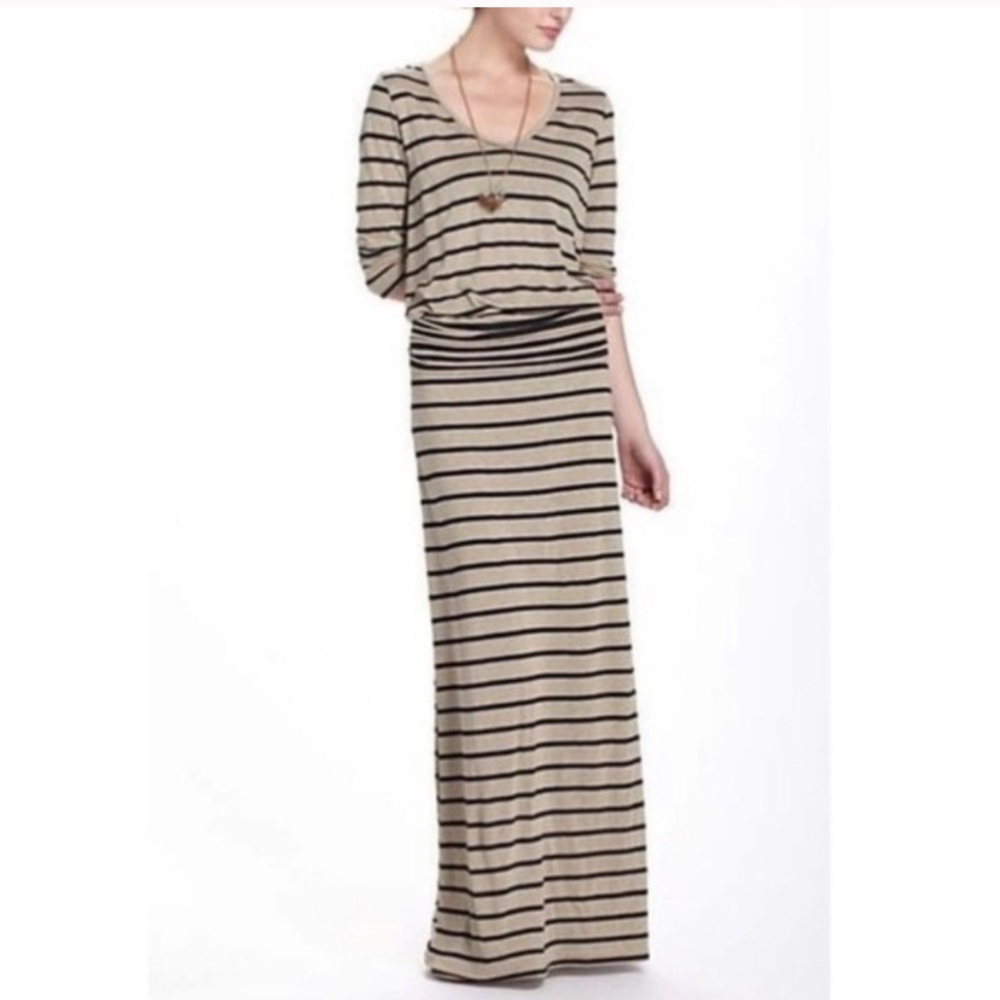 Anthropologie Striped Maxi Dress By Puella